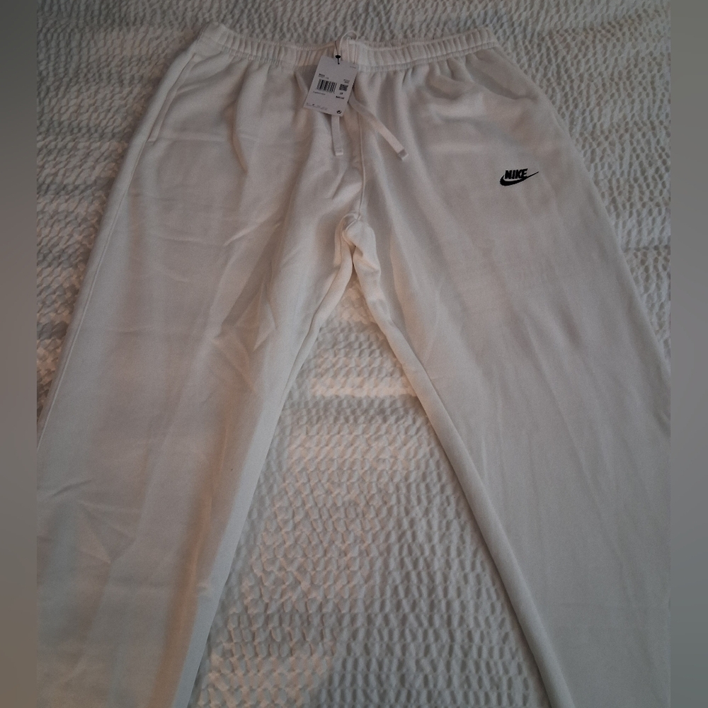 Nike Ivory Sweatpants with Black Logo